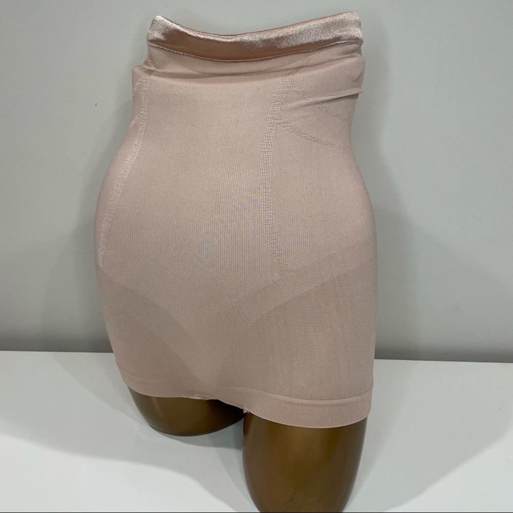 SPANX Slimmer & Shine Rose Gold High Waisted Small